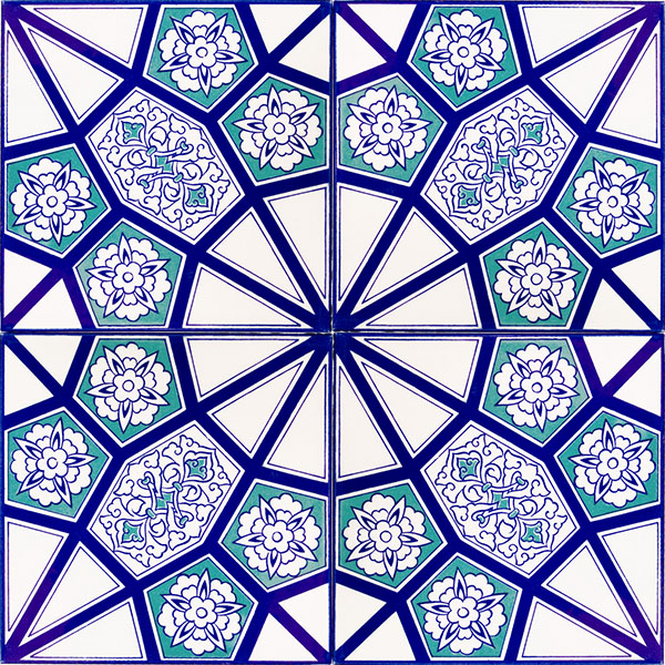 20x20 cm Çini Karo D-3